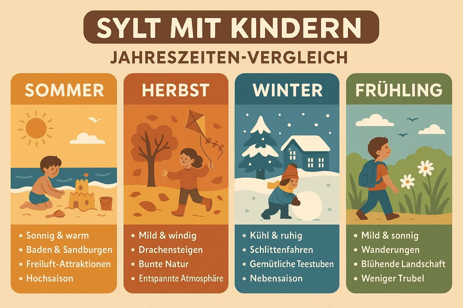 Beispielbild zum Artikel Beste Reisezeit für Familien mit Kindern